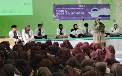 SOSIALISASI PRODI FISIKA UIN SMHB SERANG bersama MAHASISWA UIN SMHB Fakultas Sains dan Teknologi Prodi FISIKA